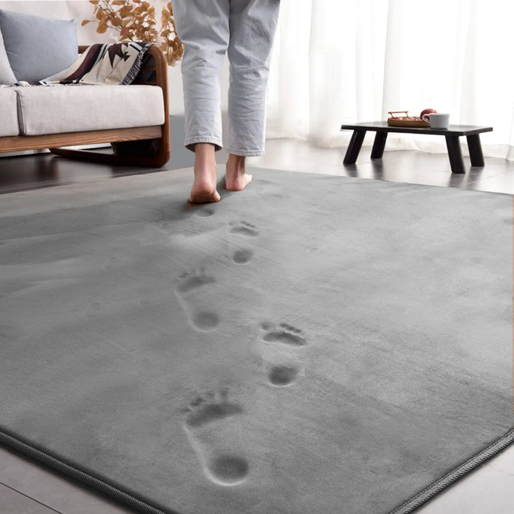 Alfombras de coral VIKAMA, antideslizantes de bajo amueblamiento para dormitorio, sala de estar, calefacción de suelo en habitación infantil, dormitorio universitario, decoración del hogar, alfombra eléctrica.