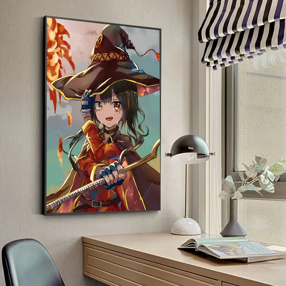 M-Megumin Poster HD Posters Home Room Bar Cafe Decor Art Wall Painting Picture