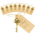 Abrebotellas de Llave Esqueleto Grande de 8cm, 50 Piezas/Juego, con Tarjeta y Cordel, Adecuado para Regalo de Boda, Regalos para Fiesta de Baby Shower