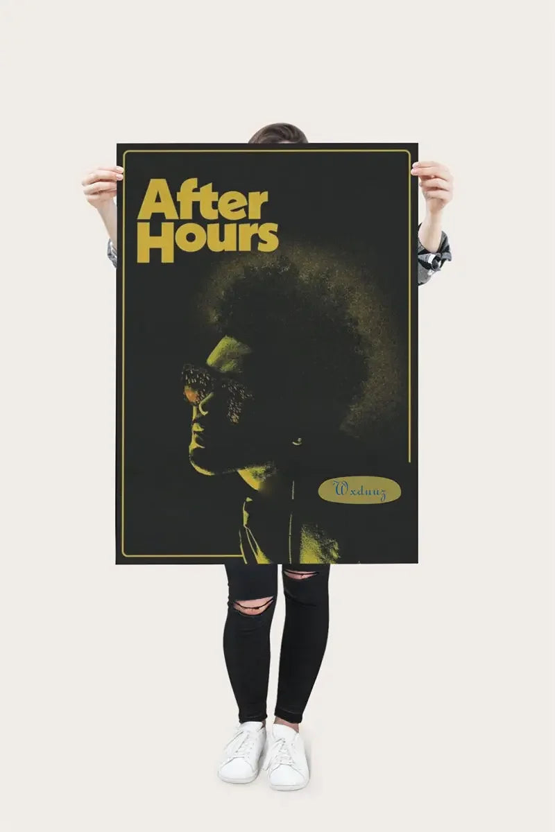 Póster The Weeknd Álbum de música Pop Rap Hip Hop Cantante Fotos de la vida Decoración de la pared Impresión de lienzo para el hogar Cuadros para sala de estar