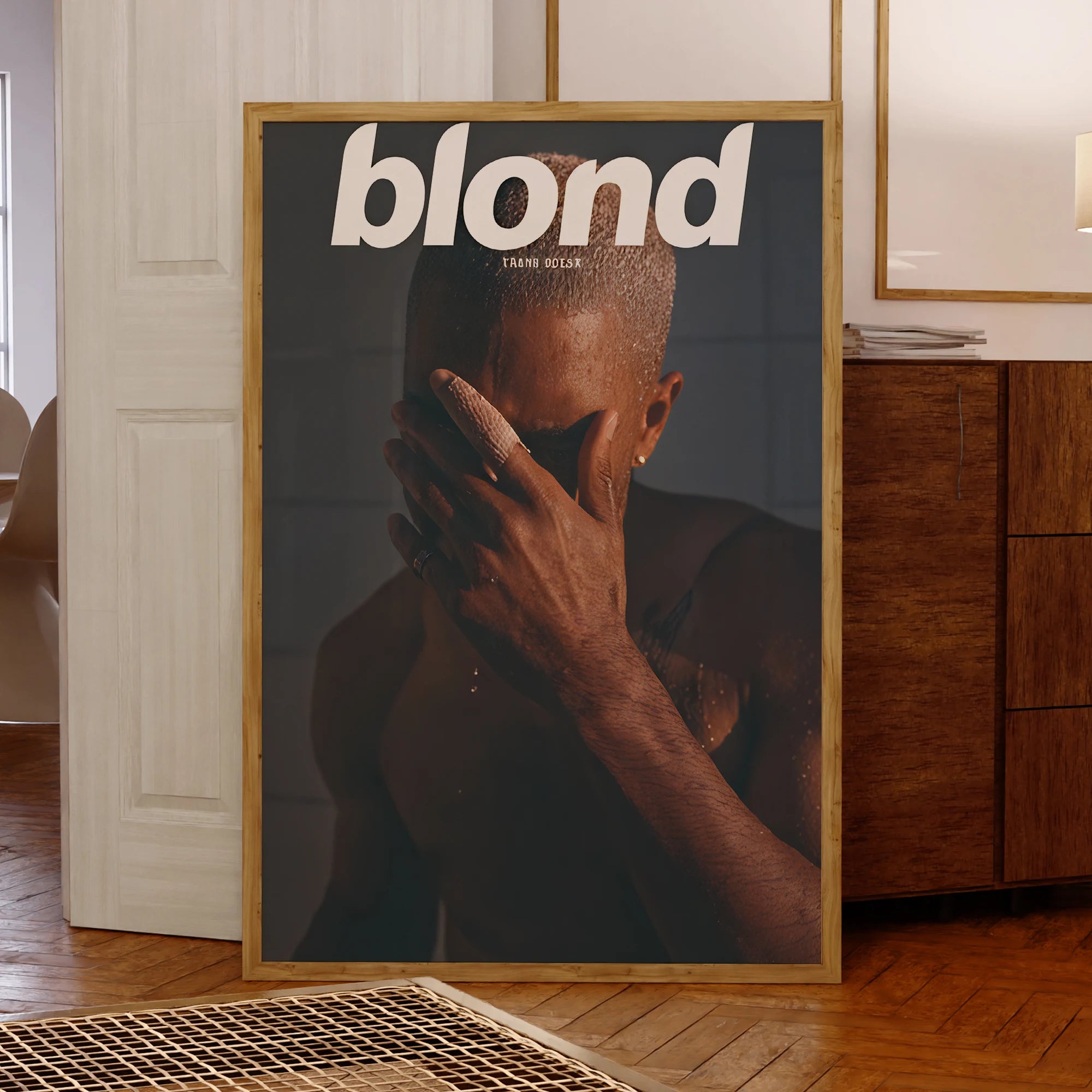 Affiche Moderne Frank Ocean X Blond Impressions d'Art Mural Toile Peinture Poster Photo pour Salon Décoration Murale Étanche
