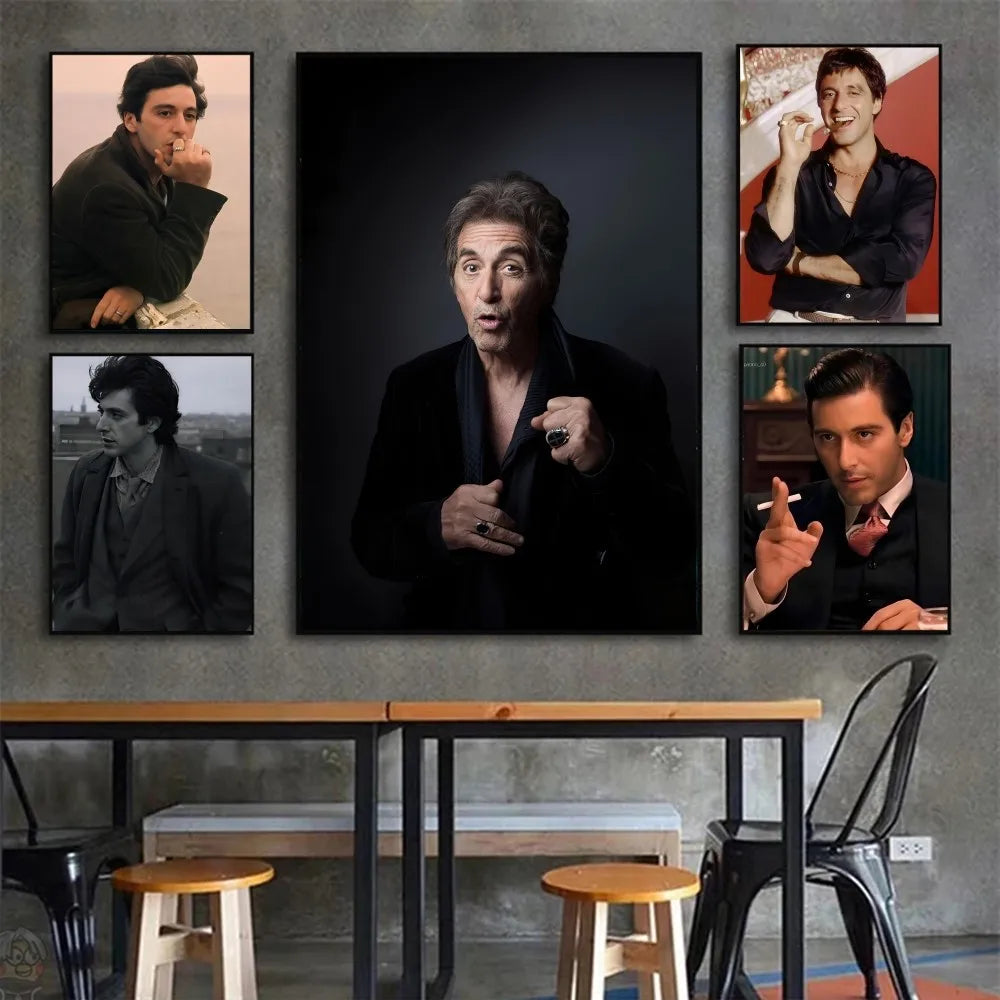 Al Pacino Affiches HD Affiches Maison Chambre Bar Café Décor Art Peinture Murale Photo