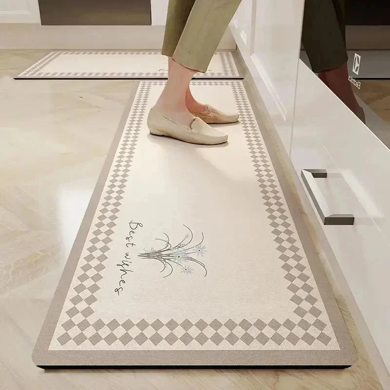 Alfombrilla de Diatomita Antideslizante, Absorbente de Agua y Aceite, para Puerta de Cocina VIKAMA, Alfombrillas Absorbentes para Baño
