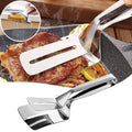 Pince de cuisine multifonction en acier inoxydable pour barbecue, pince à pain durable, pince-pelle à frire, pelle à poisson frit, ustensile de cuisine ménager