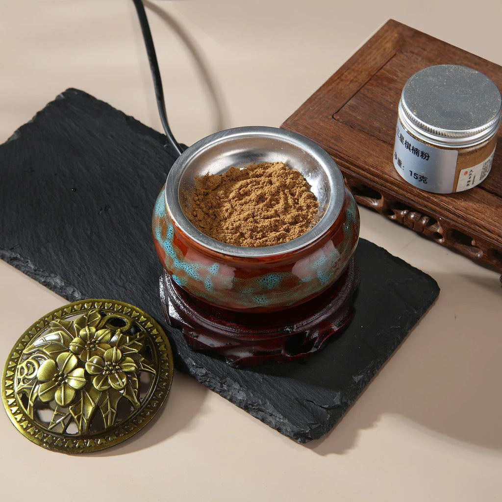 Quemador de incienso electrónico de 220 V, de cerámica, para aceites esenciales, con temporizador y temperatura ajustable, para sándalo y agarwood