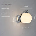 European New LED Retro Glass Wall Lamp Living Room Corridor Bedroom Bedside Decorative Lighting E27