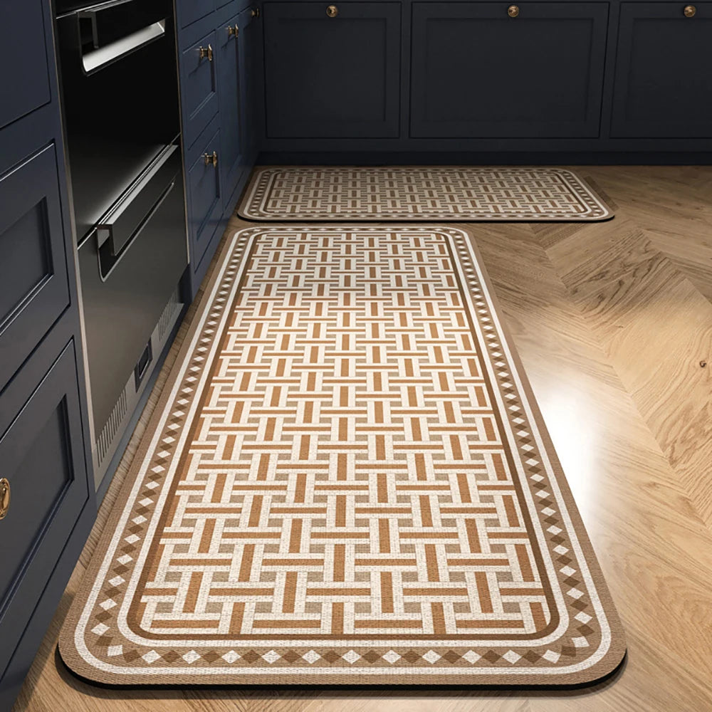 Alfombra de suelo de cocina VIKAMA, alfombra de entrada para sala de estar y dormitorio, decoración del hogar, alfombra larga pequeña para pasillo de lavadero