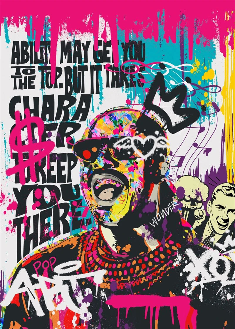 Nordic Pop Street Art Graffiti Music Poster Aesthetic The Door Rock Rapper Canvas Painting Wall Art Home Gallery Room Decor Bar