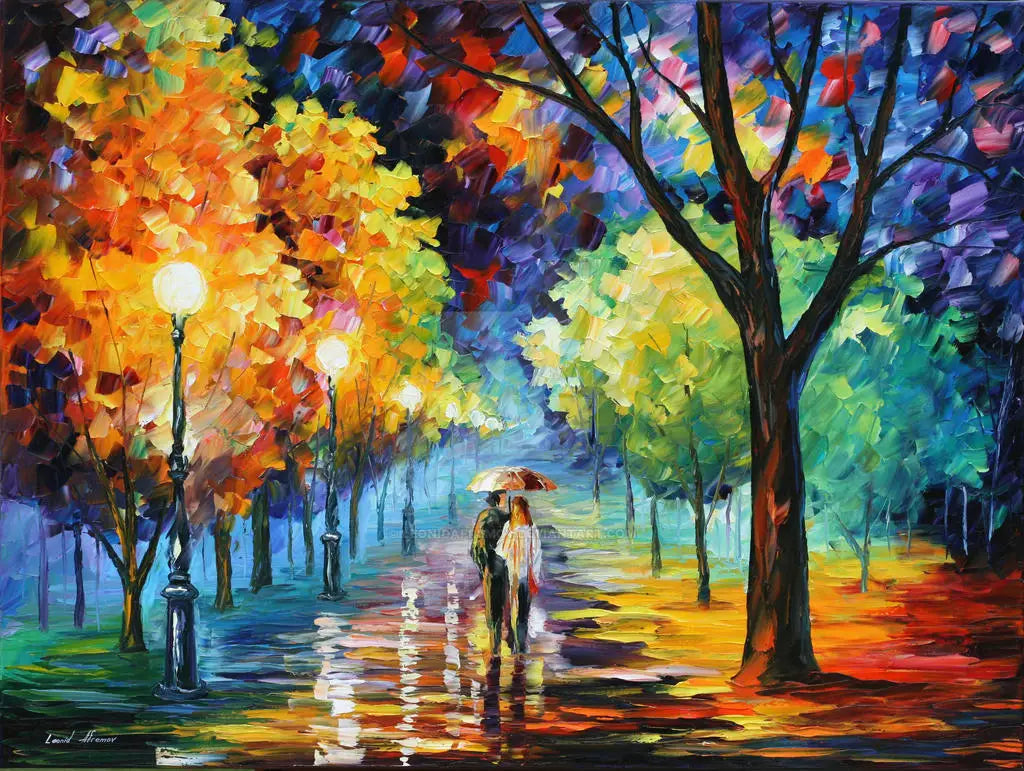Paris In the Rain Canvas Paintings Landscape Posters and Prints Nordic Graffiti Wall Art Murals Pictures Living Room Decoration