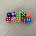 10PCS/Lot Dice Colorful Transparent Acrylic 6 Sided Dice   Club/Party/Family Games