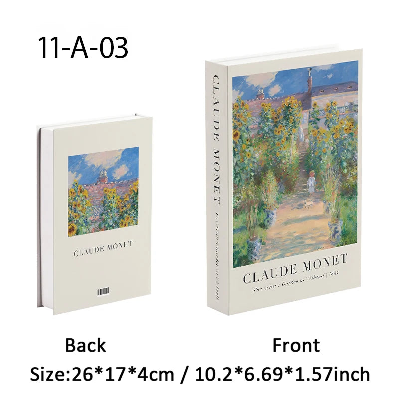 Luxury Fake Book Decorative Books Boho Matisse Storage Box Home Decor Coffee Table Shelf Ornament Japanese Interior Decoration