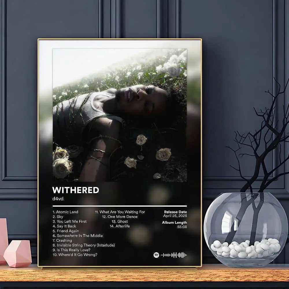 Póster de D4vd, arte de pared autoadhesivo, impresión impermeable para hogar, sala de estar, dormitorio, bar, decoración estética