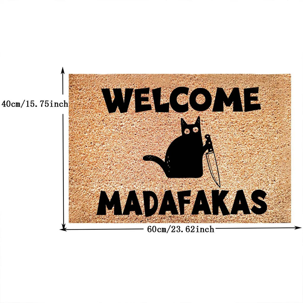 Tapis de sol anti-salissure en velours cristal style dessin animé VIKAMA, pour entrée de maison, absorbant et antidérapant, pour cuisine