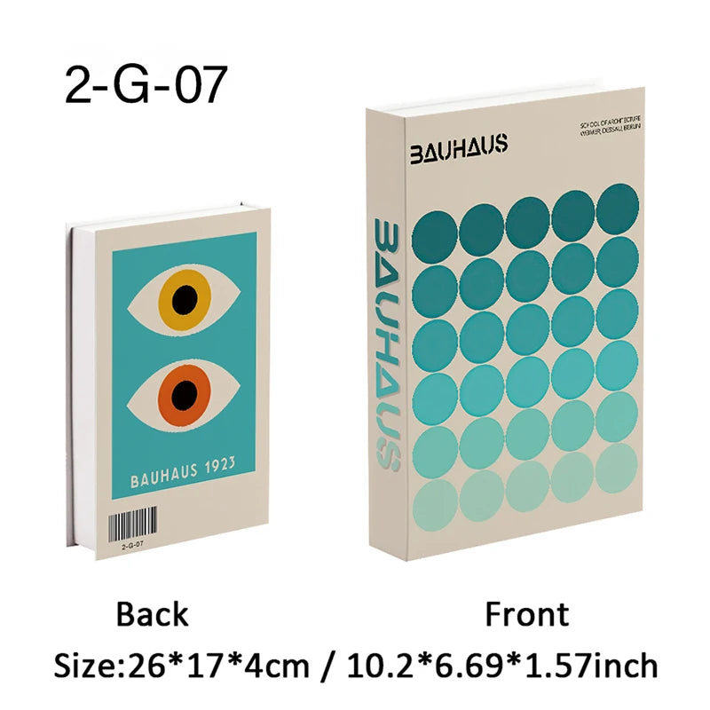 Bauhaus Boho Monet Luxe Decorative Books Book Decoration Fake Books Decor Storage Box Coffee Table Shlef Interior Room Ornaments