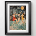 Warren B. Davis - Estampe "La danse des trois muses", estampe d'art de qualité musée