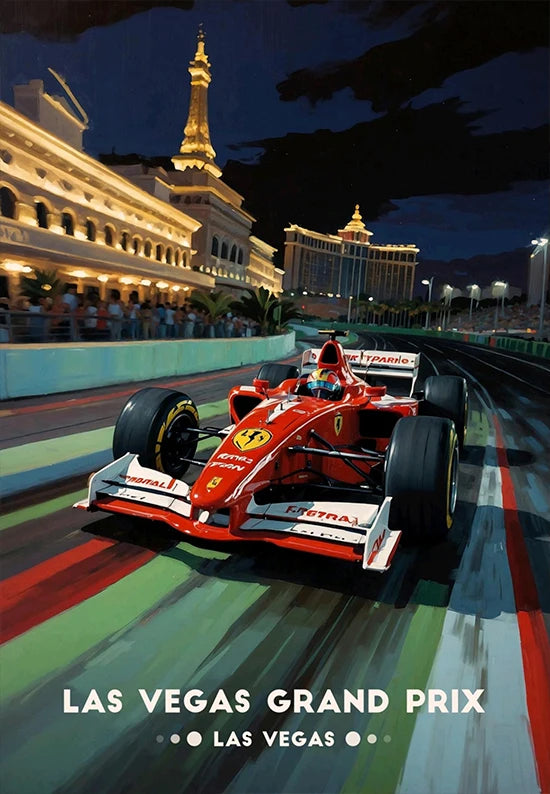 Iconic Formula 1 Racing Grand Prix Poster F1 Super Cars Aesthetic Wall Decor Racing Car Fans Home Room Wall Art Canvas Painting