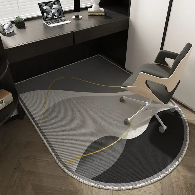 VIKAMA Alfombra de Suelo para Silla de Ordenador, Alfombrilla de Lujo para Silla Giratoria de Oficina, Alfombra para Tocador de Dormitorio, Alfombra para Puerta de Entrada, Decoración del Hogar