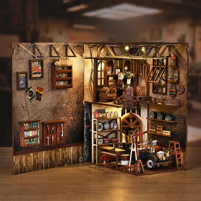 Kit de Bricolage « Maître Mécanicien » - Modèle Miniature Détaillé avec Éléments Mécaniques, Pièce de Collection Faite Main pour Exposition