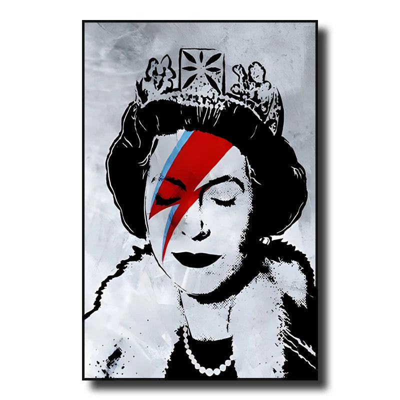 Banksy Street Graffiti Decorative Canvas Painting Girl with Balloon Art Poster Abstract Figure Mural Room Wall Decoration Prints