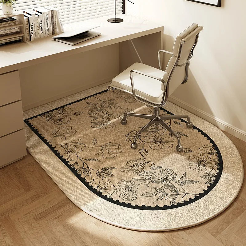 Alfombrilla para silla VIKAMA, alfombra arqueada para dormitorio, tocador, alfombra moderna para el hogar, estudio, sala de juegos, silla giratoria, alfombra silenciosa, alfombrilla para escritorio de oficina