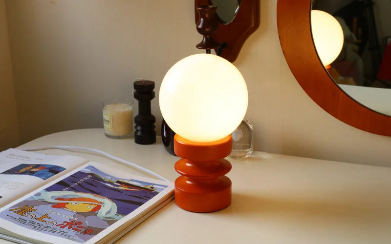 Ins Bauhaus Spring Table Lamp Vintage Nordic Modern Minimalist Homestay Glass Living Room Bedroom Bedside Lamp Drop Shipping