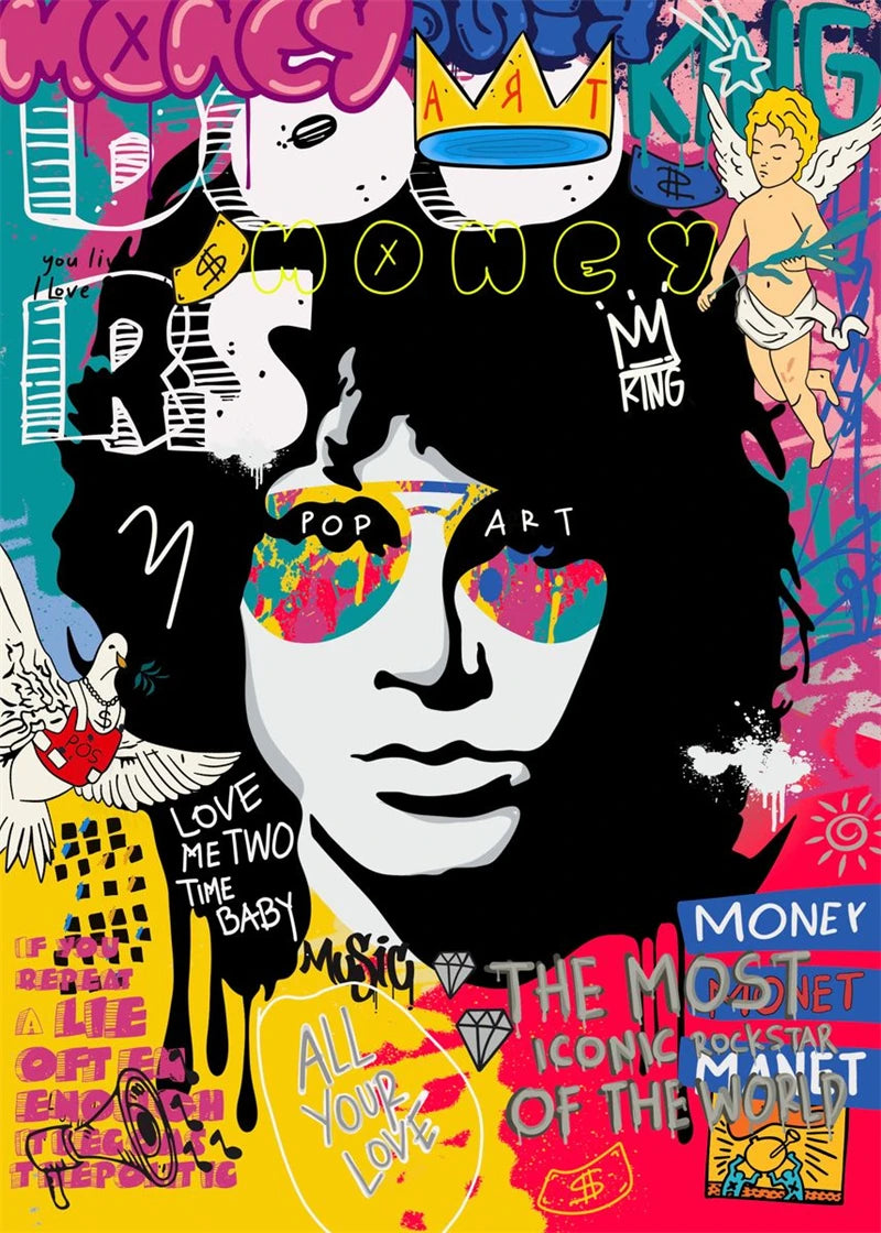 Nordic Pop Street Art Graffiti Music Poster Aesthetic The Door Rock Rapper Canvas Painting Wall Art Home Gallery Room Decor Bar
