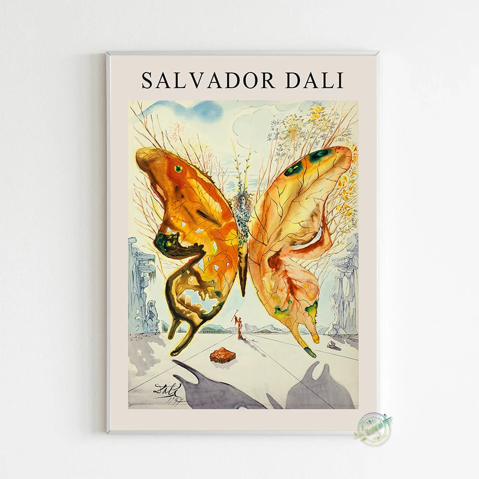 Salvador Dalí Surrealismo Póster Arte de Pared Lienzo Pintura Pósteres e Impresión Imagen para Sala de Estar Decoración del Hogar Regalo