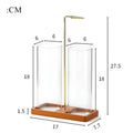 Soporte de incienso 2 en 1, soporte de incienso de vidrio invertido para varillas, quemador de incienso anti-ceniza con recogedor de cenizas y almacenamiento de incienso