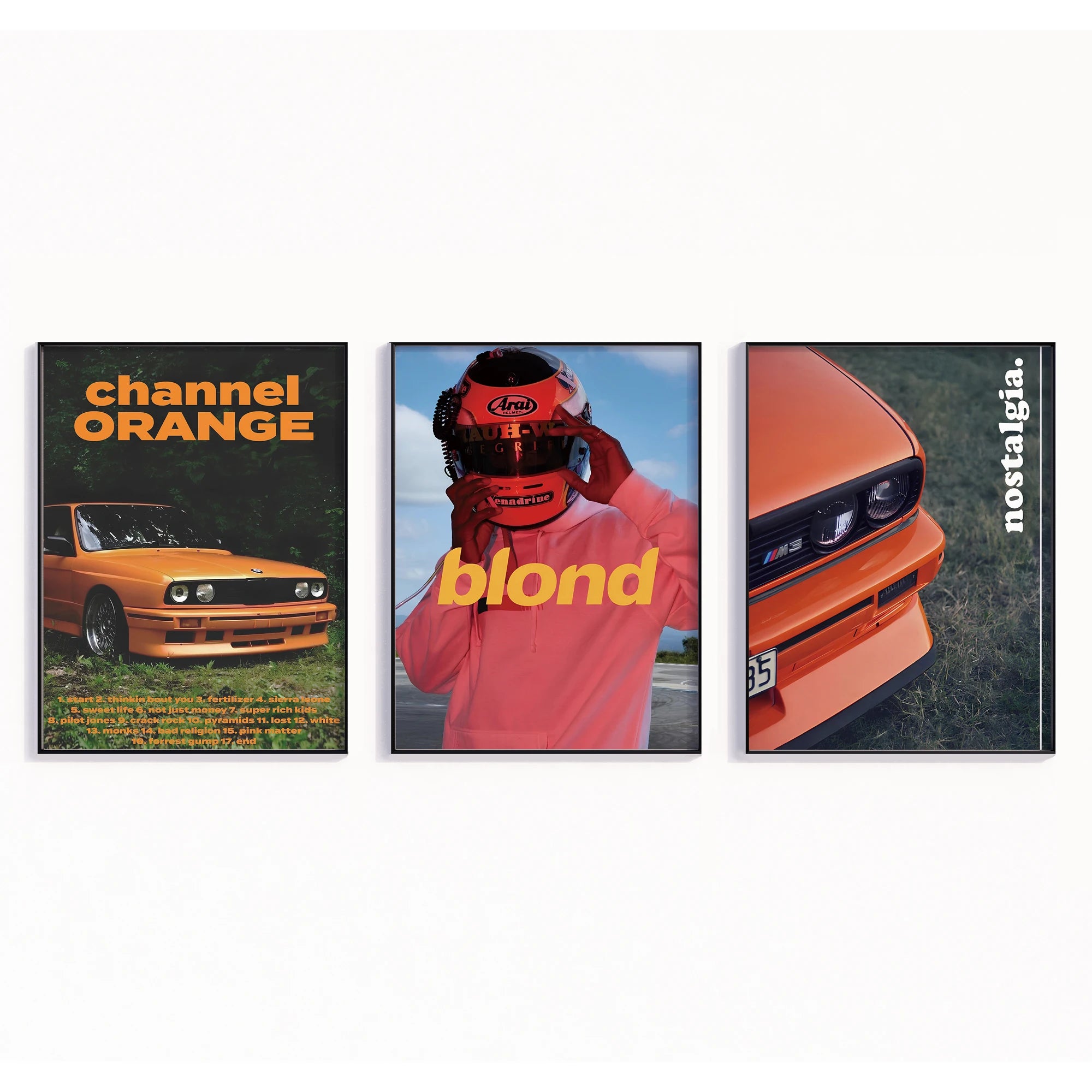 Modern Racing Blond Frank Ocean Cars Rap Hypebeast Fashion Wall Art Canvas Painting Posters For Living Room Home Decor
