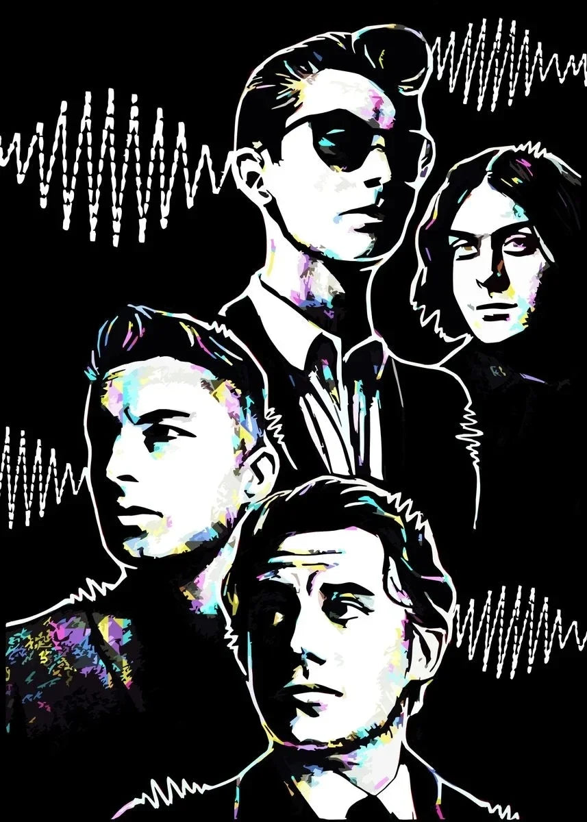 Póster Vintage Arctic Monkeys Rock Band Música Portada Serie Arte Pintura Lienzo Impresión Pared Sala Estar Decoración del Hogar
