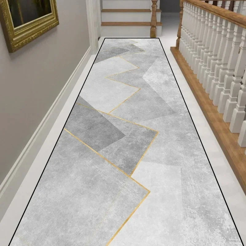 Alfombra de pasillo minimalista moderna VIKAMA, alfombra antideslizante para pasillos, alfombrilla para sala de estar, decoración del hogar