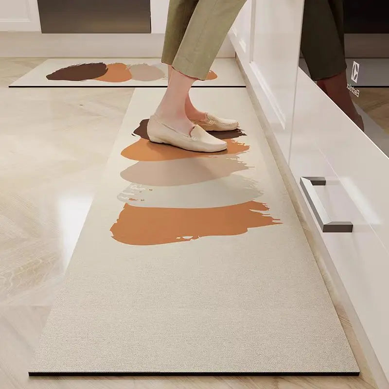 Alfombrilla de Diatomita Antideslizante, Absorbente de Agua y Aceite, para Puerta de Cocina VIKAMA, Alfombrillas Absorbentes para Baño