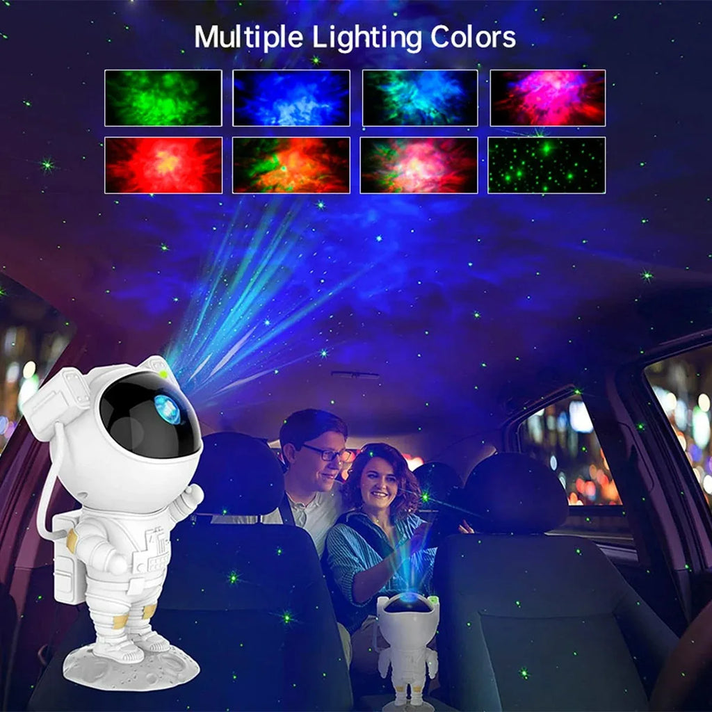 Proyector de Estrellas Galaxia Luz Nocturna Astronauta Nebulosa Estrellada Lámpara LED de Techo Regalo para Niños y Adultos para Dormitorio, Cumpleaños, Navidad