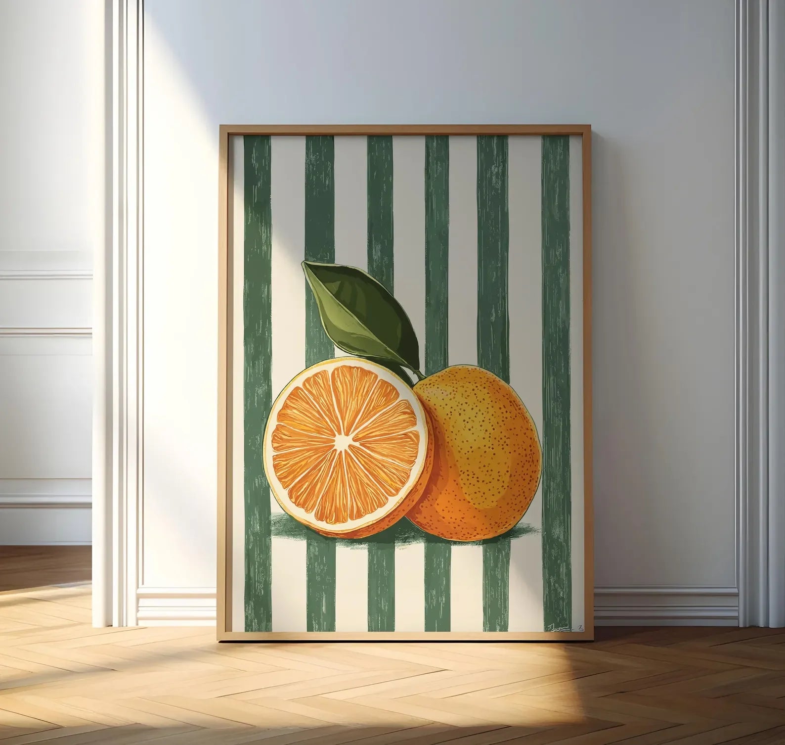 Décor mural orange, Affiche de fruits orange, Peinture murale de cuisine de ferme, Impressions de cuisine, Art culinaire tendance, Art de cuisine rétro, Frui