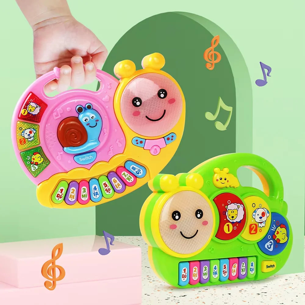 Jouet électronique multifonctionnel pour enfants : piano, clavier, sons d'animaux, lumières clignotantes, instrument de musique pour bébé, jouet éducatif, cadeau.