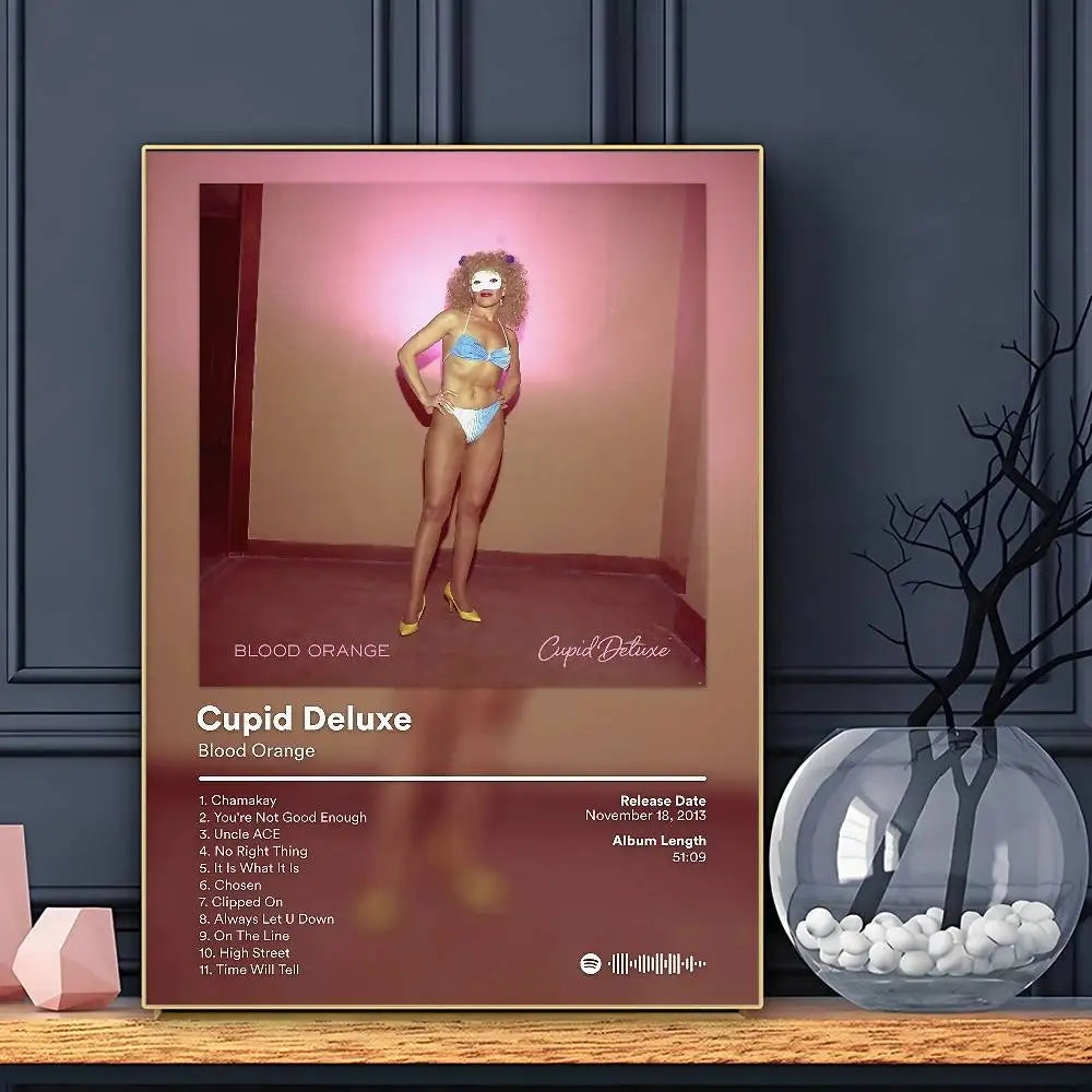 Póster Blood Orange Cantante Arte HD Pared Adhesiva Impermeable Decoración Hogar Salón Bar