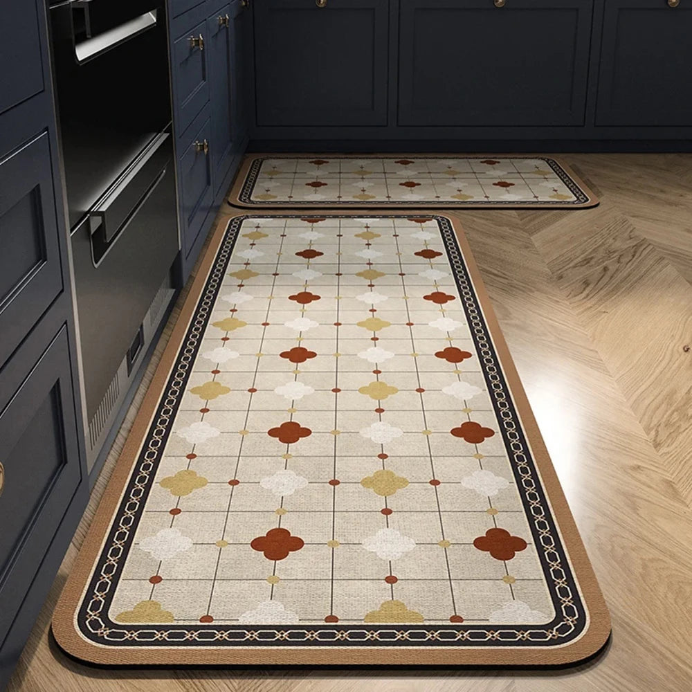 Alfombra de suelo de cocina VIKAMA, alfombra de entrada para sala de estar y dormitorio, decoración del hogar, alfombra larga pequeña para pasillo de lavadero