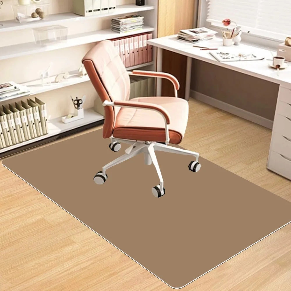 VIKAMA Alfombra de oficina de estilo escandinavo, silenciosa, resistente a las manchas, para silla de ruedas, estudio, oficina en casa, resistente al desgaste.