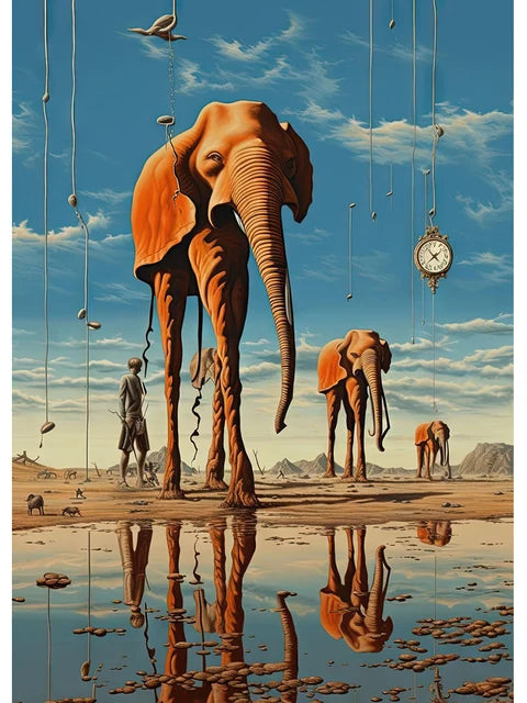 Surréalisme Œuvre d'Art Célèbre de Salvador Dalí Affiches et Impressions Toile Peinture Tableaux Muraux pour Salon Décoration Intérieure