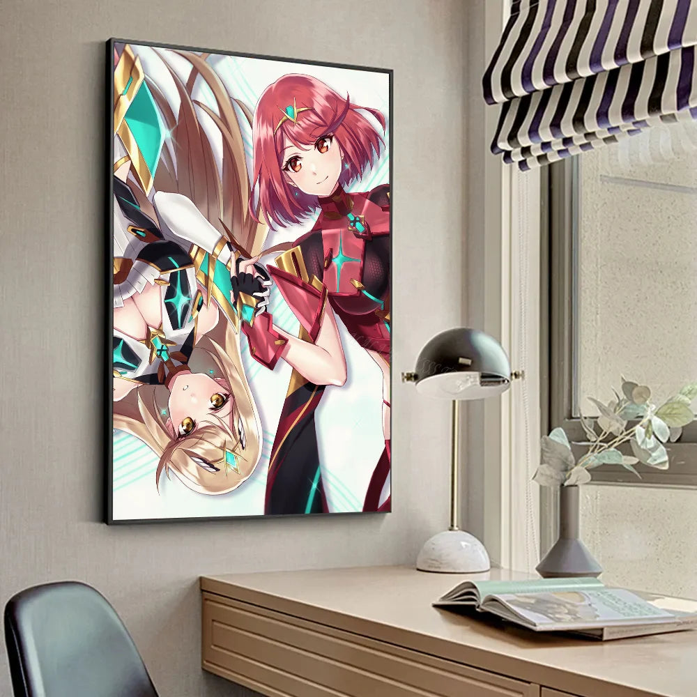 X-Póster de Xenoblade Chronicles 2 Pósteres HD Decoración para Hogar, Habitación, Bar, Cafetería Cuadro de Arte de Pared