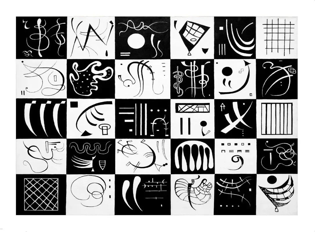 Wassily Kandinsky Geometric Decomposition Balance Retro Artwork Poster Canvas Paintings Wall Art Pictures Museum Home Decor