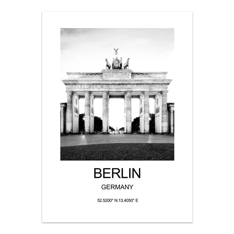 City Poster New York London Paris Wall Art for Livingroom Decoration Picture on The Wall Sheets for Paintings Canvas Home Decor