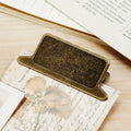 1 Pince à Liant Métal Rétro, Agrafe de Bureau Papier Lettre Notes Pliantes, Fixation Clips Papeterie Scolaire 85mm