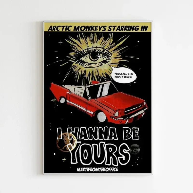 Póster Vintage Arctic Monkeys Rock Band Música Portada Serie Arte Pintura Lienzo Impresión Pared Sala Estar Decoración del Hogar