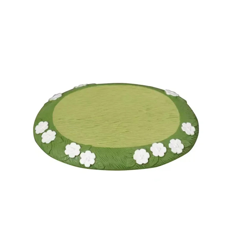 Escena de flores de primavera para decoración del hogar, serie de escenas de granja, juego de decoración para estanterías, adornos de muñecas de juguete para niños.