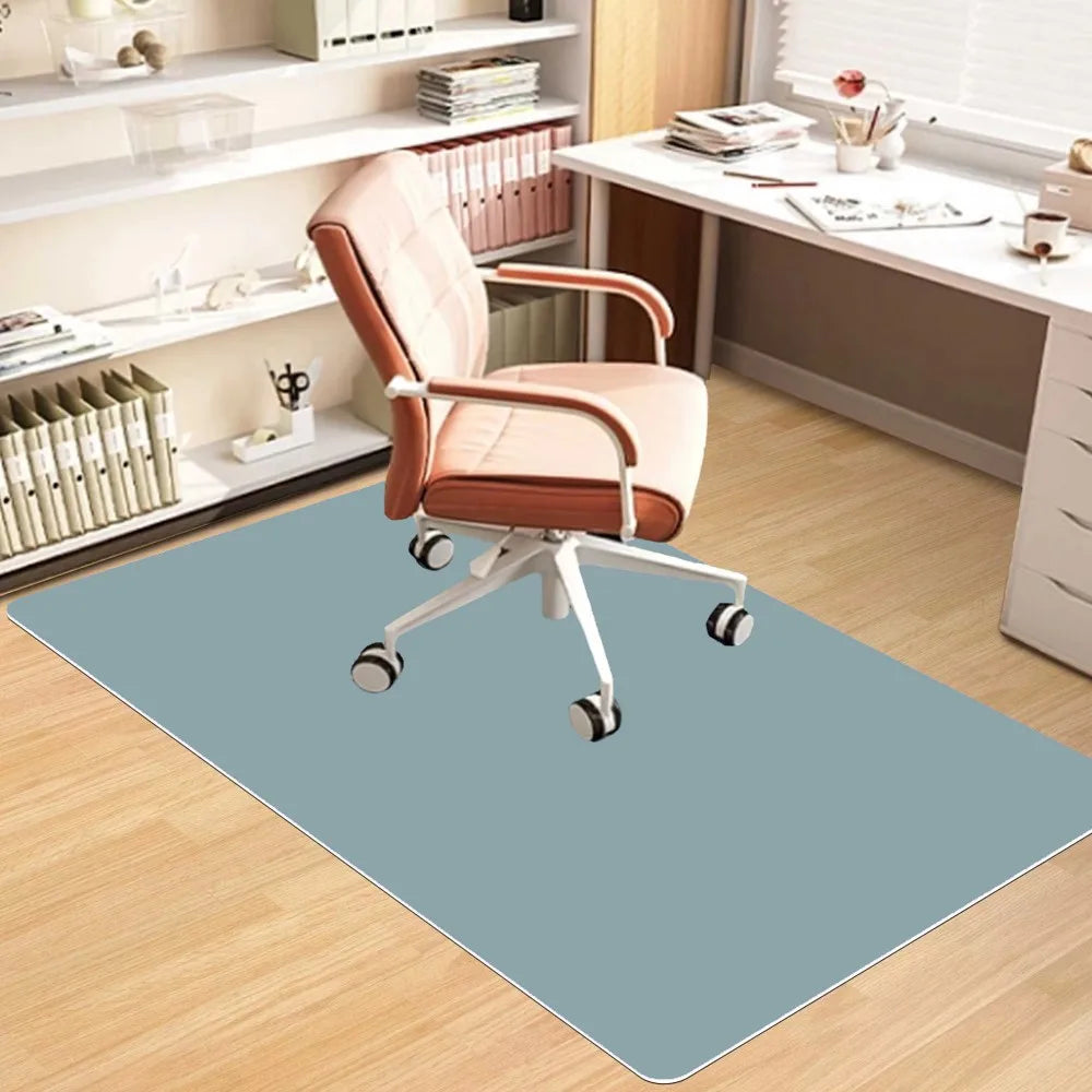 VIKAMA Alfombra de oficina de estilo escandinavo, silenciosa, resistente a las manchas, para silla de ruedas, estudio, oficina en casa, resistente al desgaste.