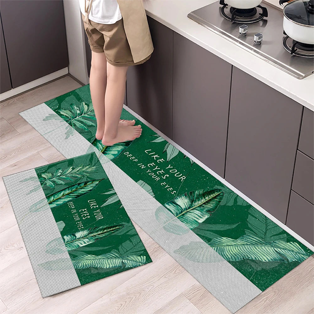 Alfombra de suelo de cocina VIKAMA, alfombra de entrada para sala de estar y dormitorio, decoración del hogar, alfombra larga pequeña para pasillo de lavadero