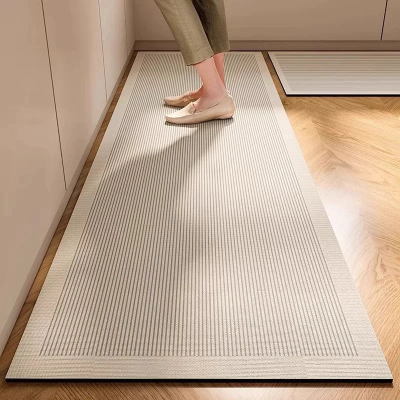 VIKAMA Alemania Alfombrillas de cocina estilo Wabi-sabi Antideslizantes Antigrasa Lavables Alfombrillas absorbentes de diatomeas Impermeables para pies