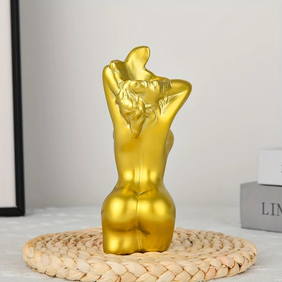 Jarrón de cuerpo femenino, jarrón con curvas de mujer, diseño de rayas único, jarrón decorativo, jarrón de flores creativo, decoración moderna bohemia para el hogar