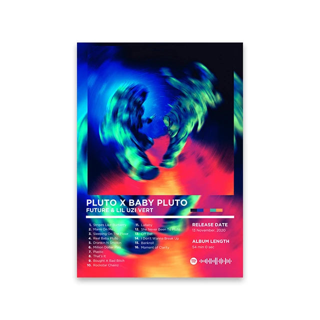 Rapper Album Cover Retro Poster Music Canvas Wall Art Print Mural Home Decor Music Lover Gift